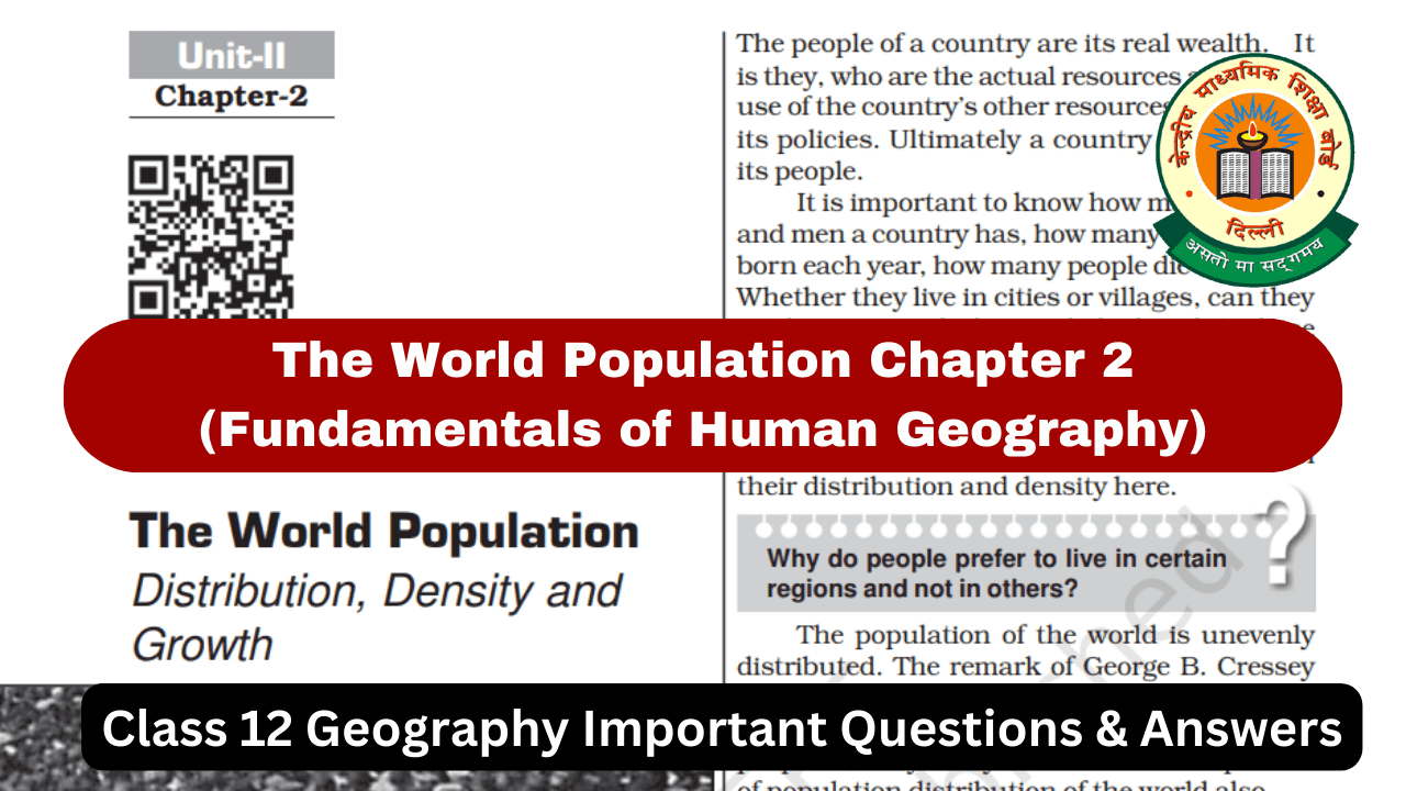 explain the trends of population growth in the world class 12